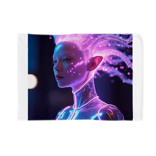 Luminous Particle-Hair Alien 発光粒子髪のエイリアン Blanket