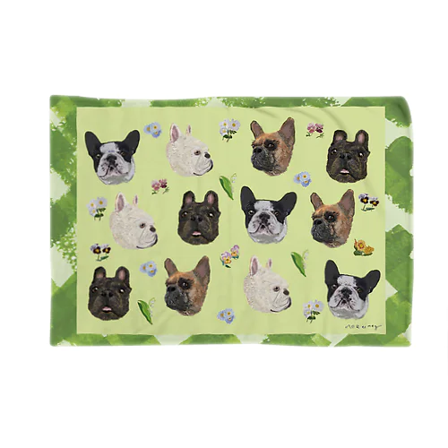 2022spring/FBブランケット【ピスタチオ×チェック】 Blanket