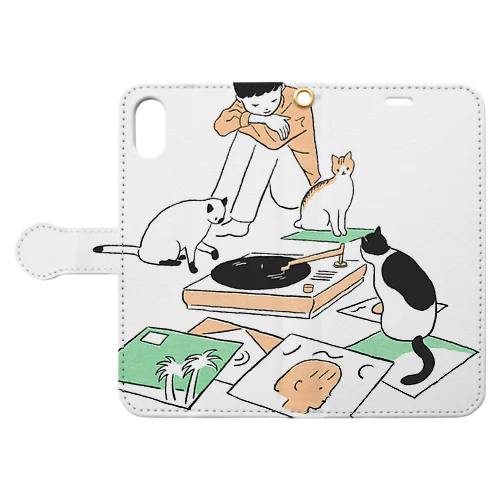 18時の集会 Book-Style Smartphone Case
