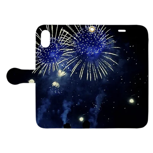 【花咲く、HANABI】iPhoneケース Book-Style Smartphone Case