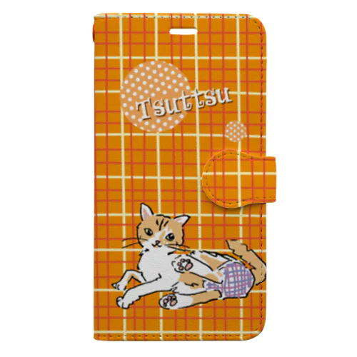 猫　つっつ Book-Style Smartphone Case