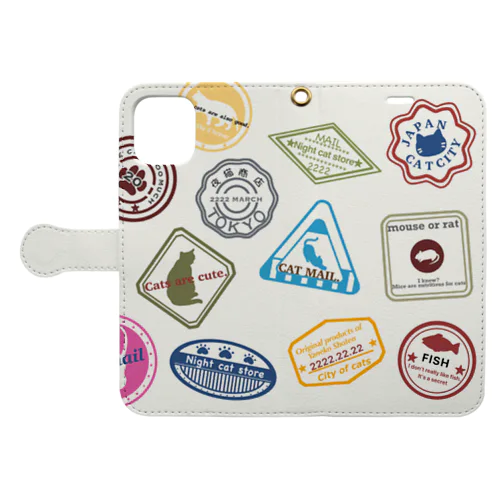 エアメール風携帯ケース Book-Style Smartphone Case