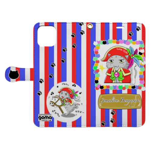 ネコのスマホケース/にゃポレオン Book-Style Smartphone Case