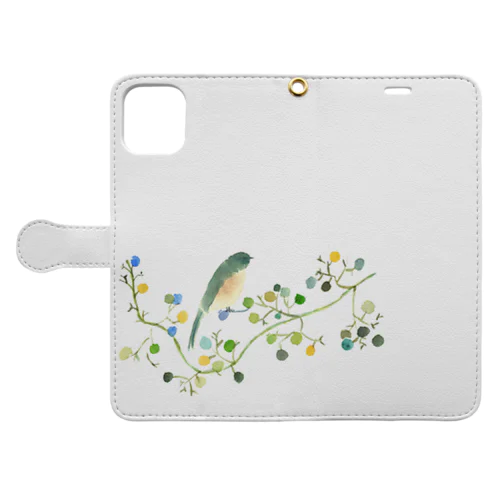 春を呼ぶ鳥 Book-Style Smartphone Case