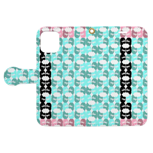 Asagao幾何学2023-3 Book-Style Smartphone Case