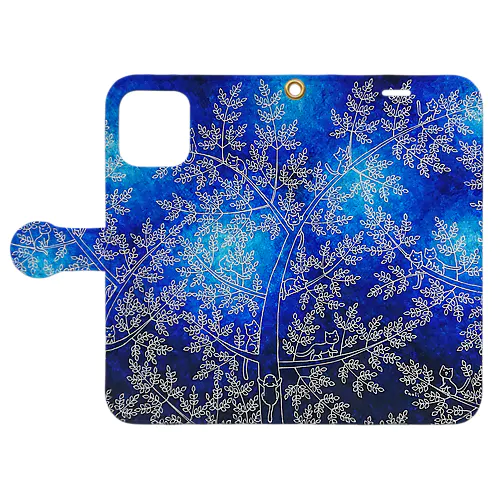 森の猫たち Book-Style Smartphone Case