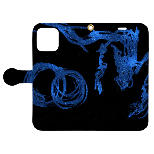 L🔵VE & BLUE Book-Style Smartphone Case
