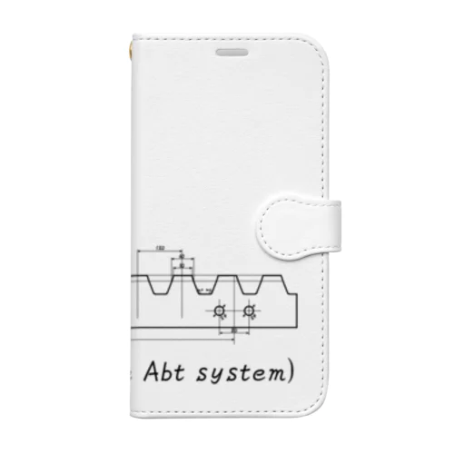 ラックレール図面（黒） Book-Style Smartphone Case