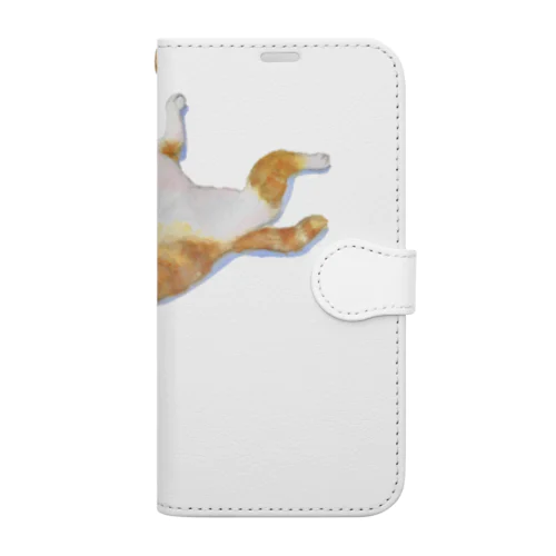 スヤスヤちゃしろ猫グッズ Book-Style Smartphone Case