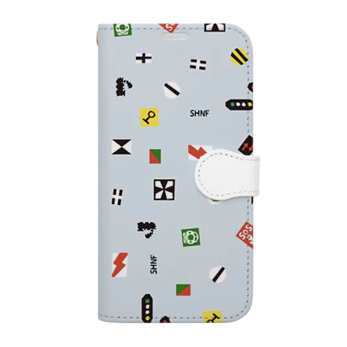 鉄道標識シリーズ Book-Style Smartphone Case