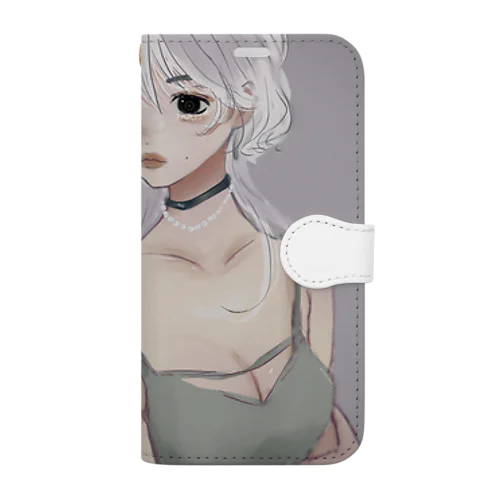 ノエルちゃん　女の子イラスト　 Book-Style Smartphone Case