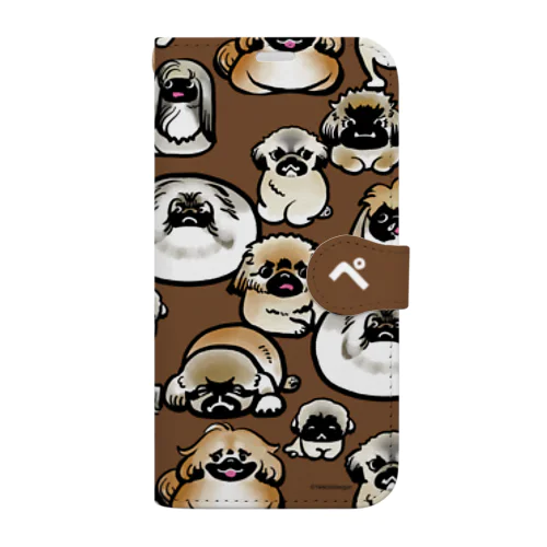 さまざまなフォーンのペキニーズスマホケース Book-Style Smartphone Case