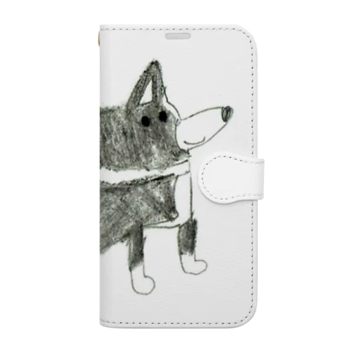 ボーダーコリーがいっぴき Book-Style Smartphone Case