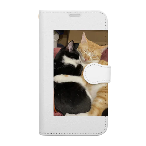 いつも一緒💖🐈🐈‍⬛ Book-Style Smartphone Case