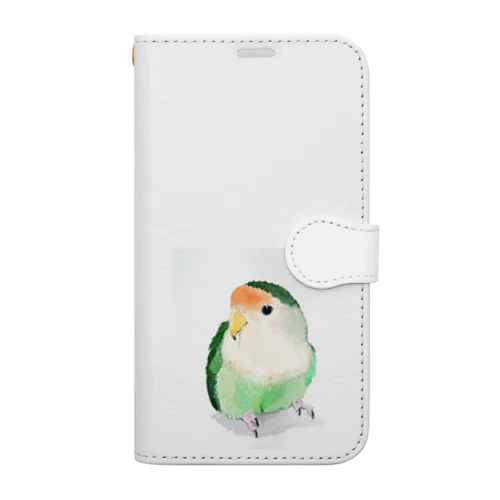 たたずむコザクラインコ Book-Style Smartphone Case