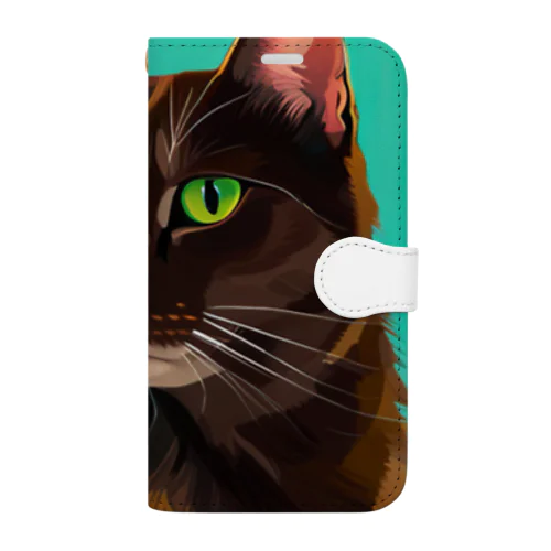 ハバナブラウン Book-Style Smartphone Case