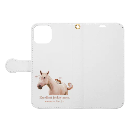 メト&アシゲチャン Book-Style Smartphone Case