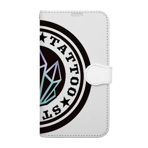CRYSTAL TATTOO LOGO ソックス Book-Style Smartphone Case