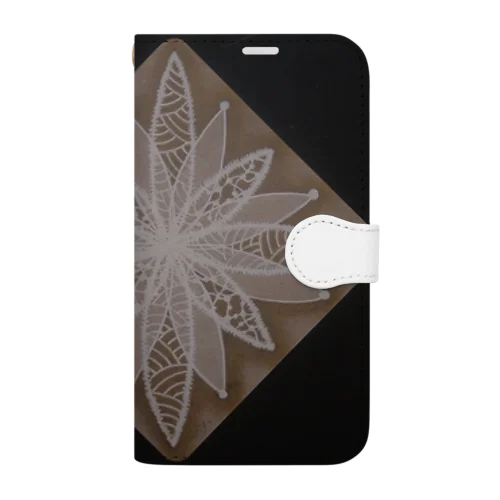 ゼンタングル　レース Book-Style Smartphone Case