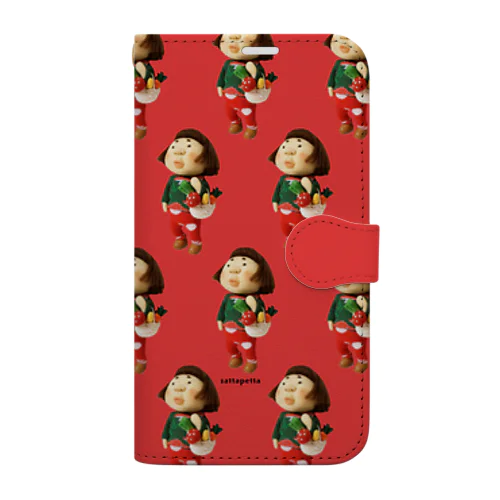 おかっぱキノコさん Book-Style Smartphone Case