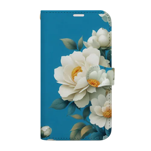 客家花布青① Book-Style Smartphone Case