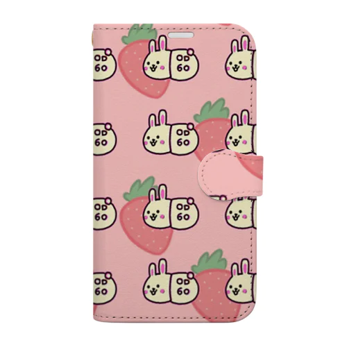 血液サラサラウサギ Book-Style Smartphone Case