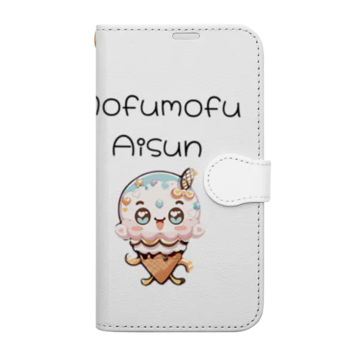 Mofumofu Aisun Book-Style Smartphone Case