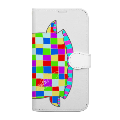 カラフルまんぼくん Book-Style Smartphone Case