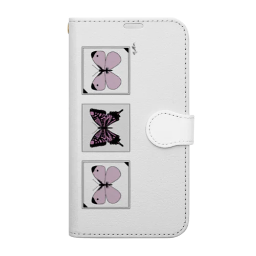 蝶蝶蝶(pink) Book-Style Smartphone Case