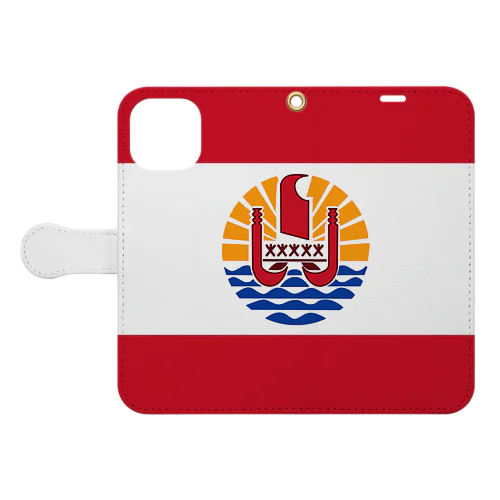フランス領ポリネシアの旗 Book-Style Smartphone Case