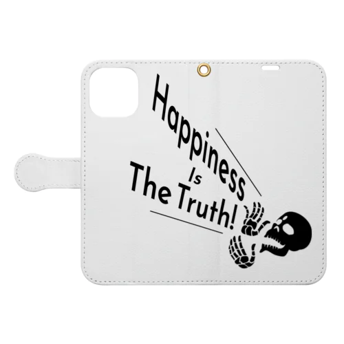 Happiness Is The Truth!（黒） Book-Style Smartphone Case