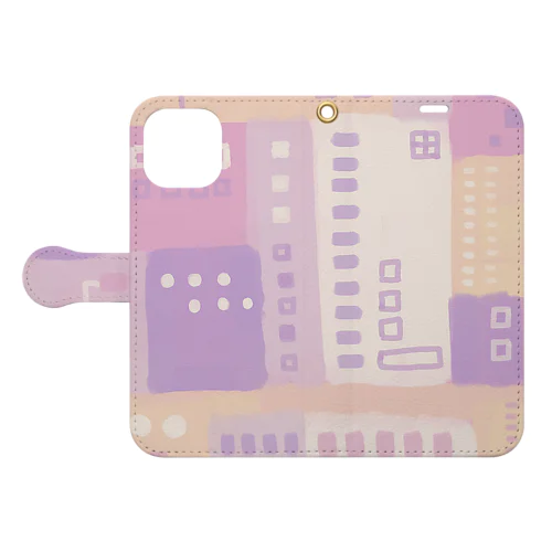 ★NEW!【心癒される抽象画#01】 Book-Style Smartphone Case
