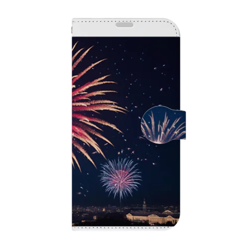 夏の競演 Book-Style Smartphone Case