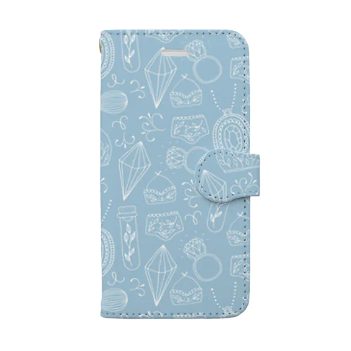 ジュエリー　ブルー Book-Style Smartphone Case