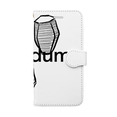 コランダムの結晶原石の晶癖 Book-Style Smartphone Case