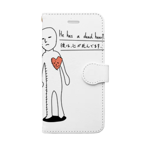 心が死んでいる Book-Style Smartphone Case