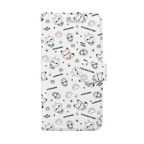 ひとえうさぎ  Book-Style Smartphone Case