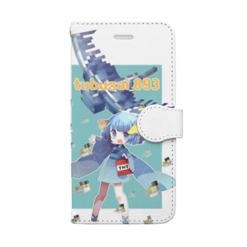 よこえさん作つぶ貝 Book-Style Smartphone Case