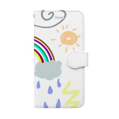 天気 Book-Style Smartphone Case