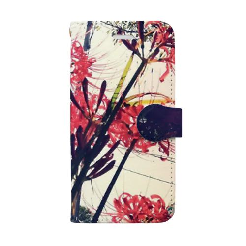 手帳型 曼珠沙華スマホケース Book-Style Smartphone Case