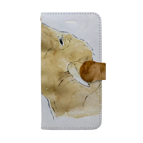 スタッフの描く牛たち Book-Style Smartphone Case