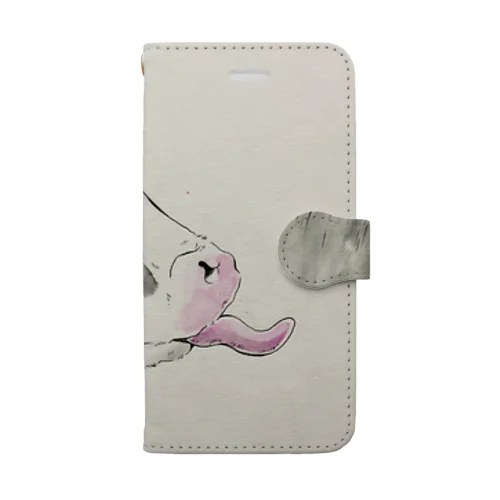 ペロリン牛 Book-Style Smartphone Case