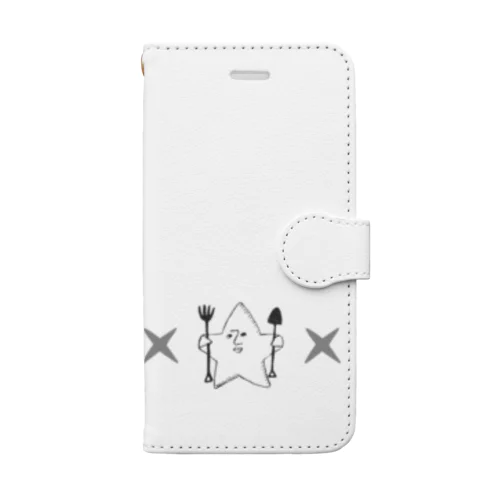 kashikichi　ほしきち　星　キャラクター　ブサカワ　おもしろ　スター Book-Style Smartphone Case