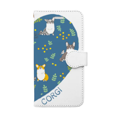 LOVEコーギー Book-Style Smartphone Case