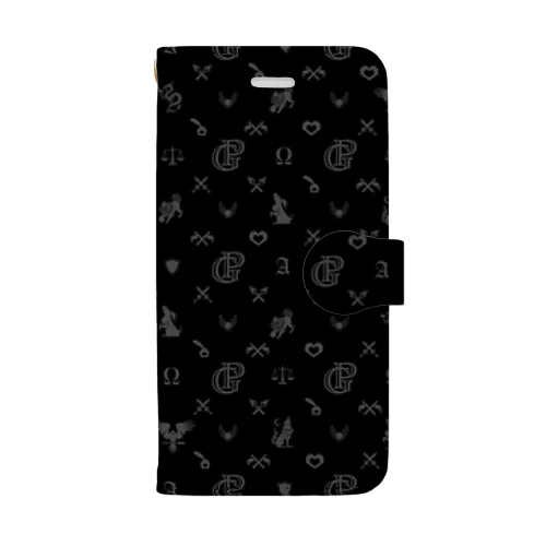 PROGRESSスマホケースモノクロ Book-Style Smartphone Case