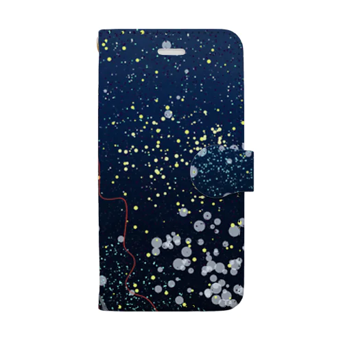 クラゲシアが生息する海 Book-Style Smartphone Case