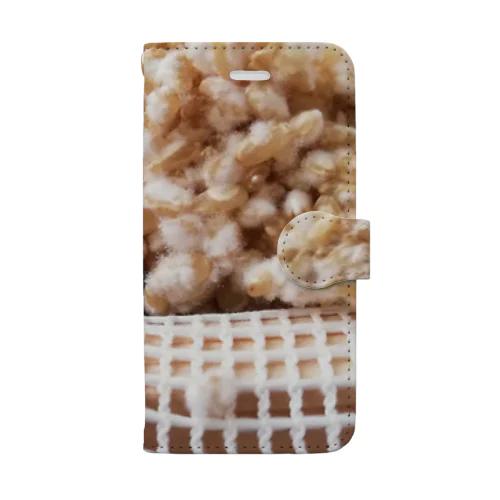 菌糸が元気☆かわいいぞ Book-Style Smartphone Case