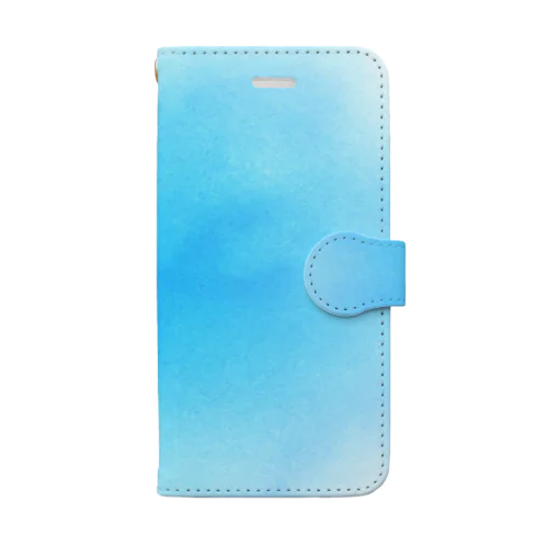 Ocean Blue　水彩 Book-Style Smartphone Case