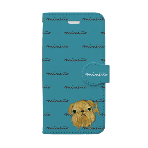 チワワ（A）とブリュッセル・グリフォン Book-Style Smartphone Case