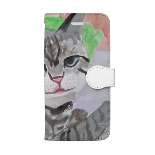 シャムミックスちゃん Book-Style Smartphone Case